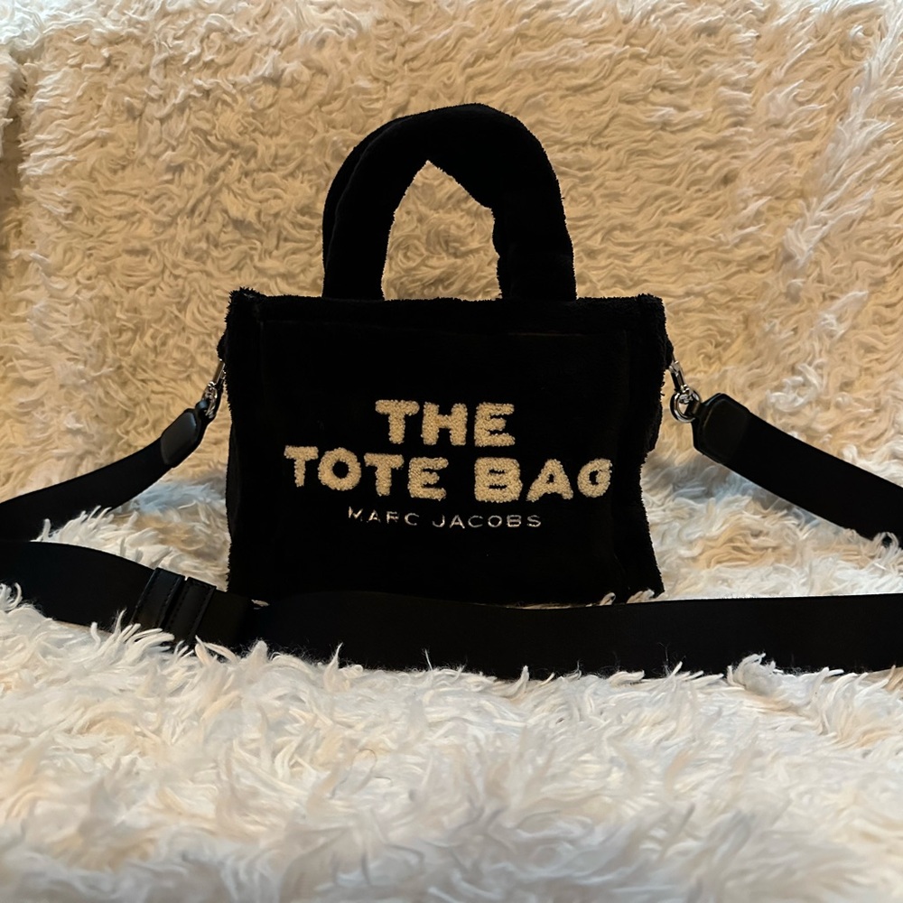 Marc Jacobs Black Tote with White Lettering